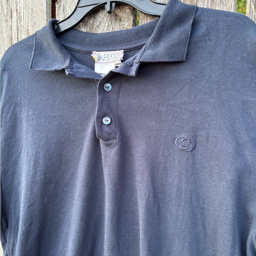Gucci Men's Dark Blue Polo Shirt